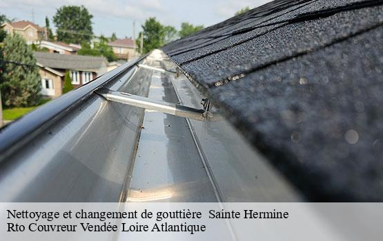 Nettoyage et changement de gouttière   sainte-hermine-85210 Rto Couvreur Vendée Loire Atlantique -10
